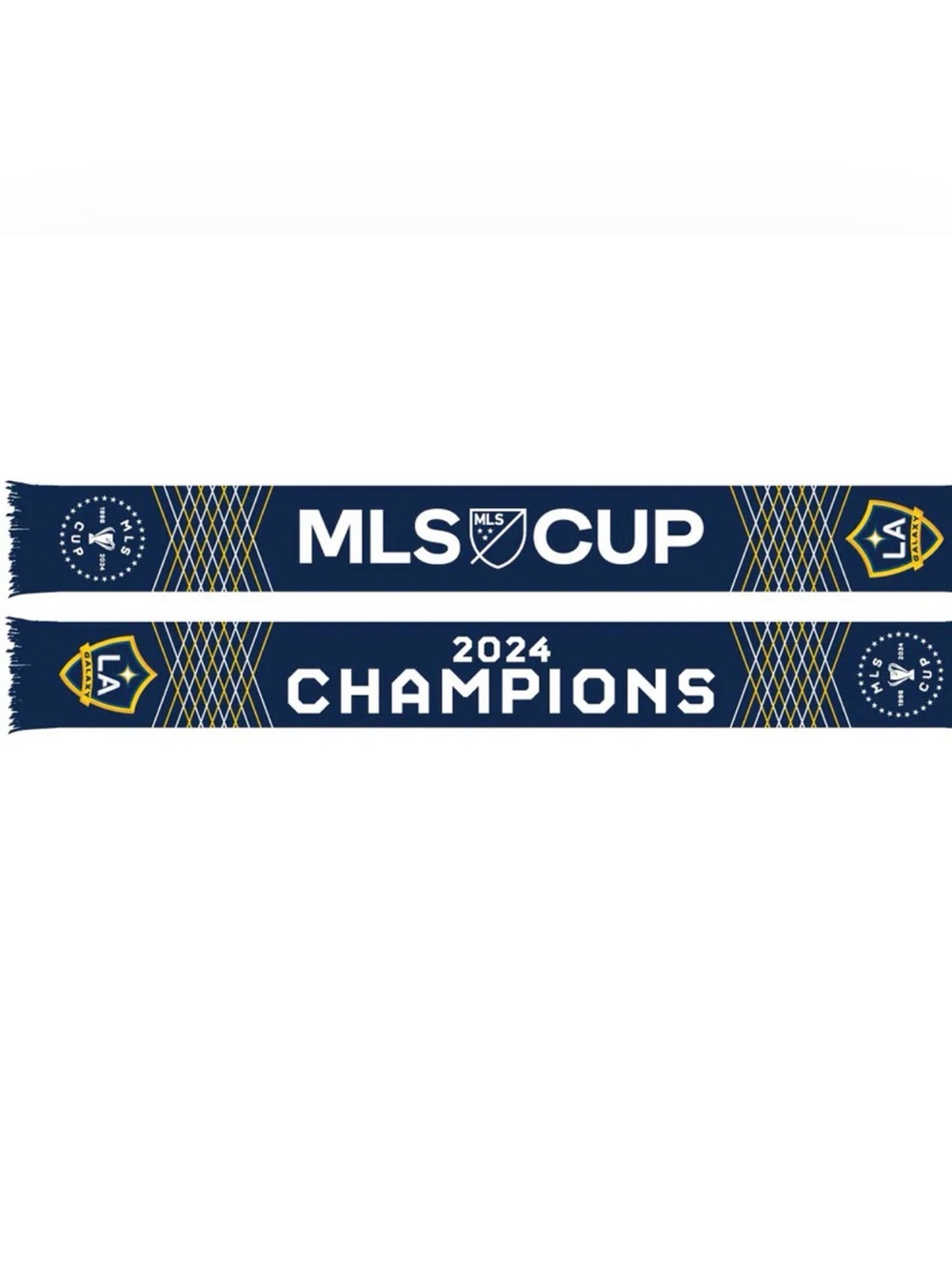 LA Galaxy 2024 MLS Cup Champions Navy Supporter Scarf